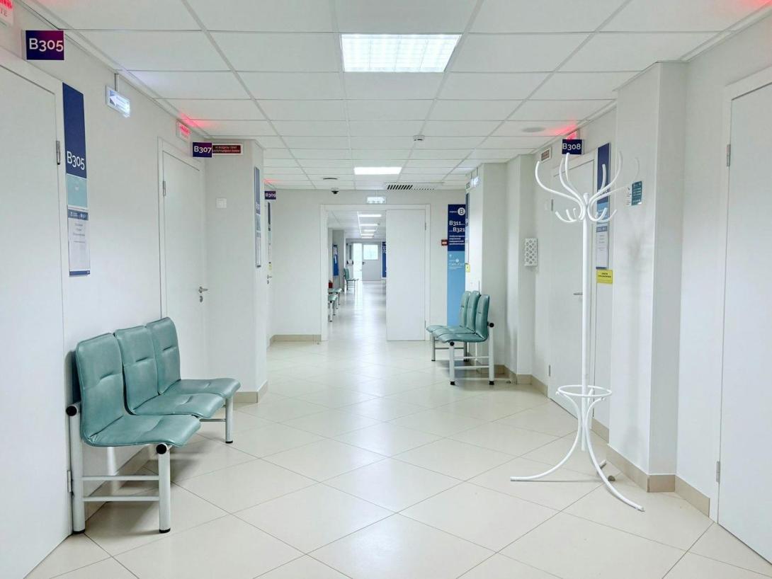 Flur in einem Krankenhaus